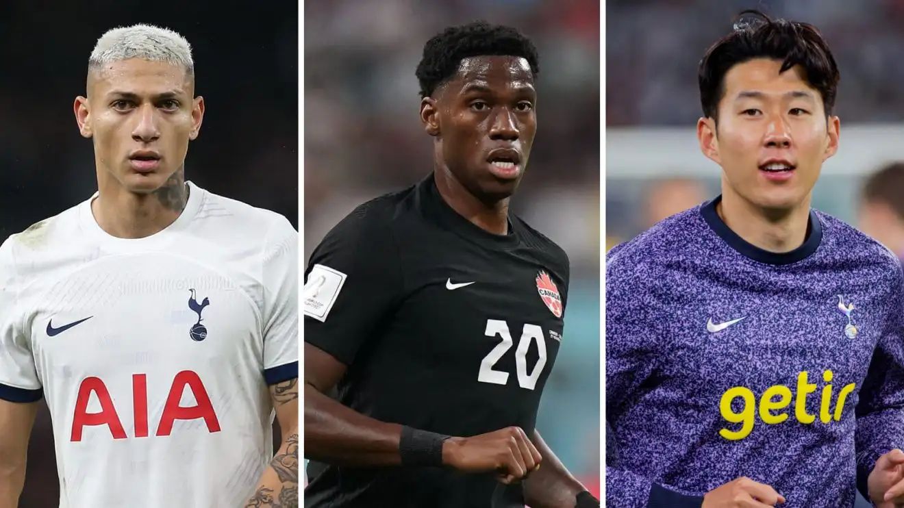 Richarlison, Jonathan David and Son Heung-min, Tottenham