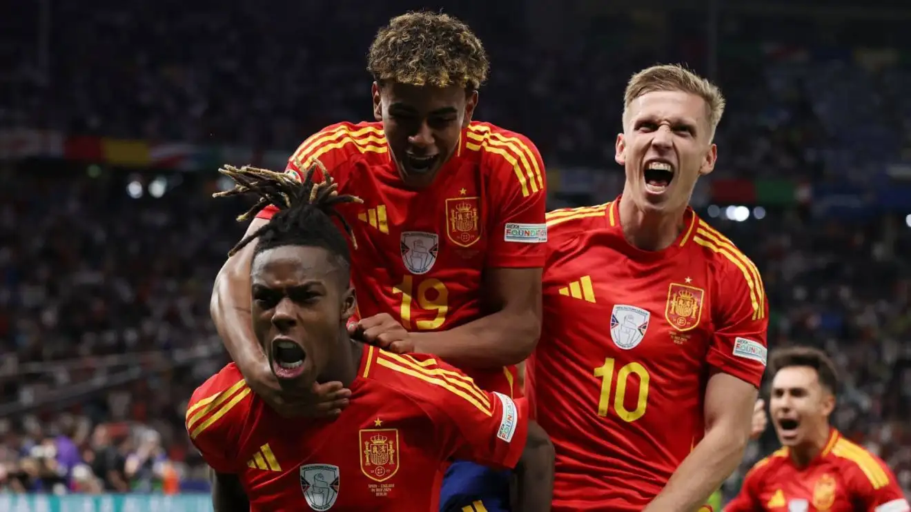 Spain attackers Nico Williams, Lamine Yamal and Dani Olmo Spain attackers Nico Williams, Lamine Yamal and Dani Olmo
