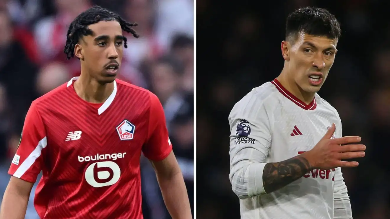 Leny Yoro, Lisandro Martinez Man Utd Leny Yoro, Lisandro Martinez Man Utd