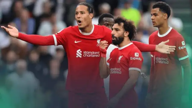 Virgil van Dijk, Mo Salah and Cody Gakpo
