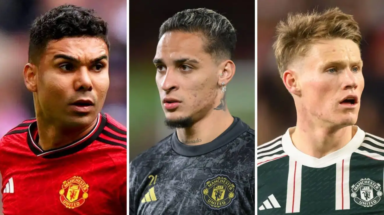 Casemiro, Antony and Scott McTominay