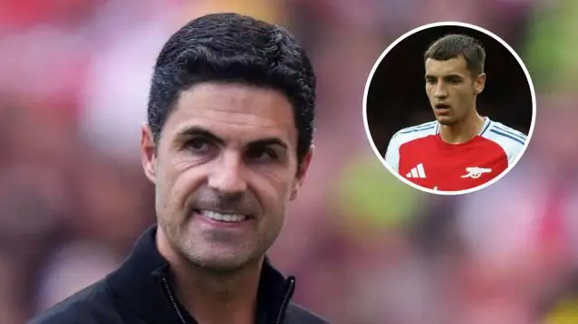 Mikel Arteta and Jakub Kiwior