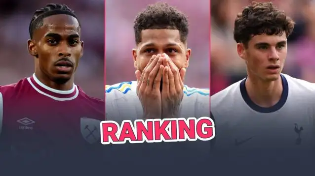 Crysencio Summerville, Georginio Rutter and Archie Gray