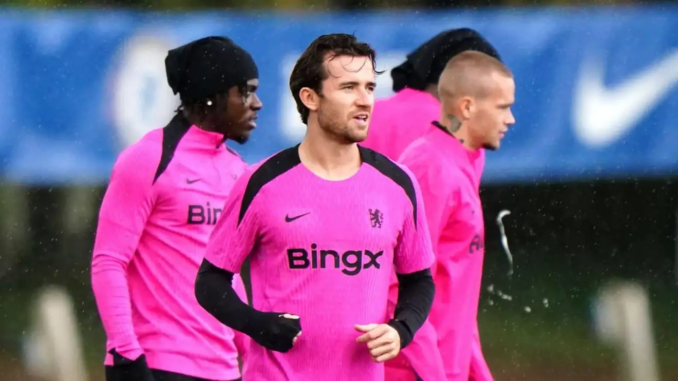Ben Chilwell in Chelsea training