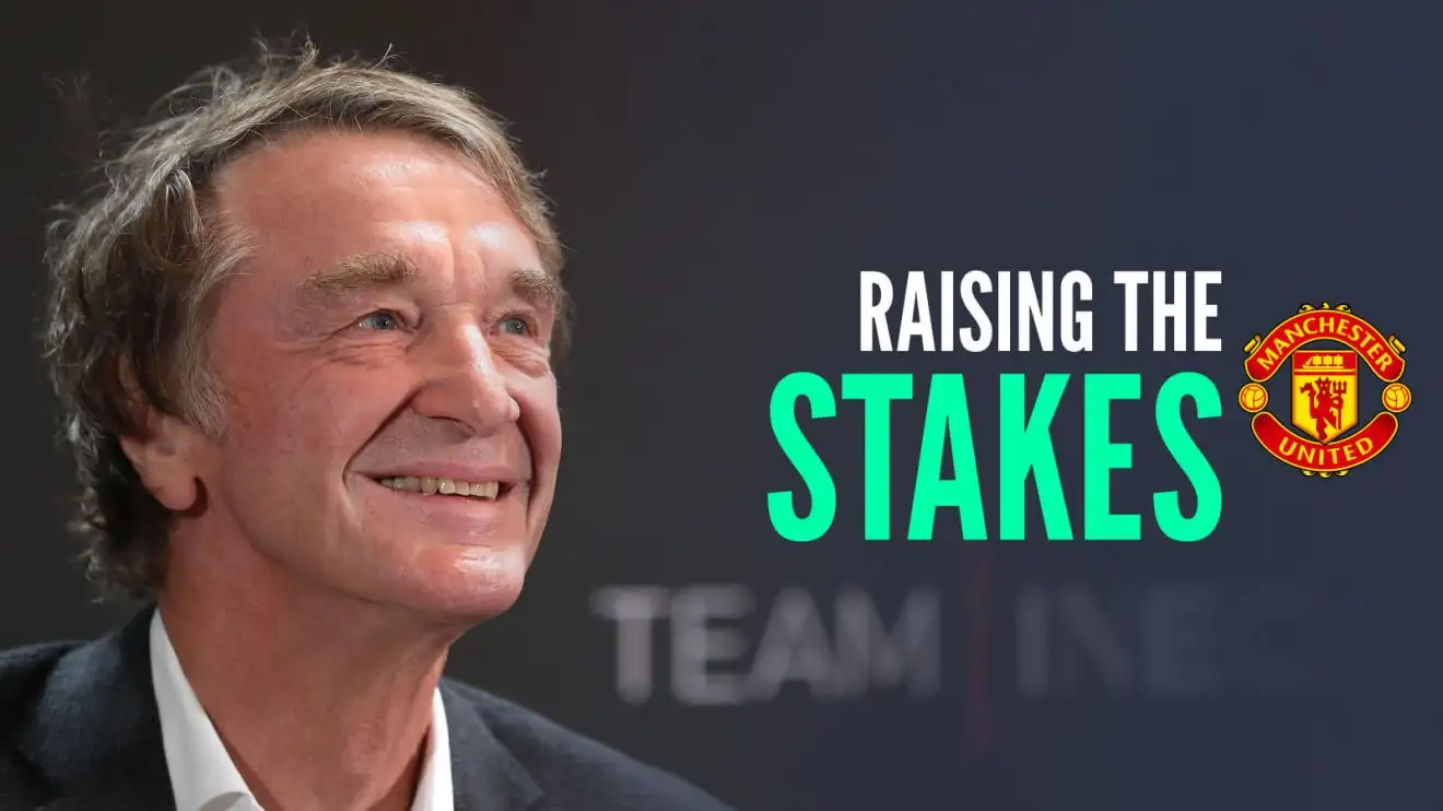 Sir Jim Ratcliffe has raised his stake in Man Utd