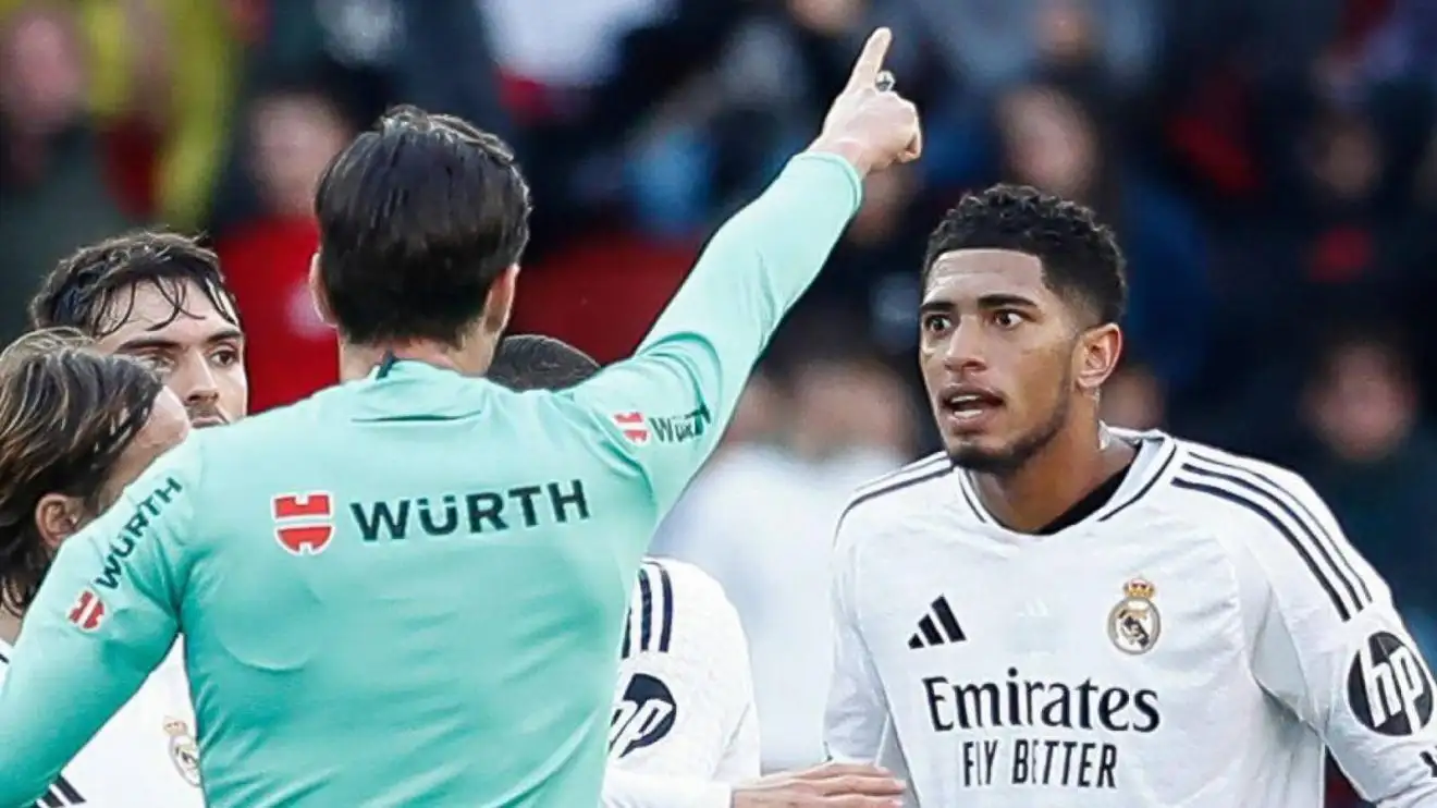 Real Madrid news: What Jude Bellingham said to the referee to get sent off  v Osasuna and his explanation revealed