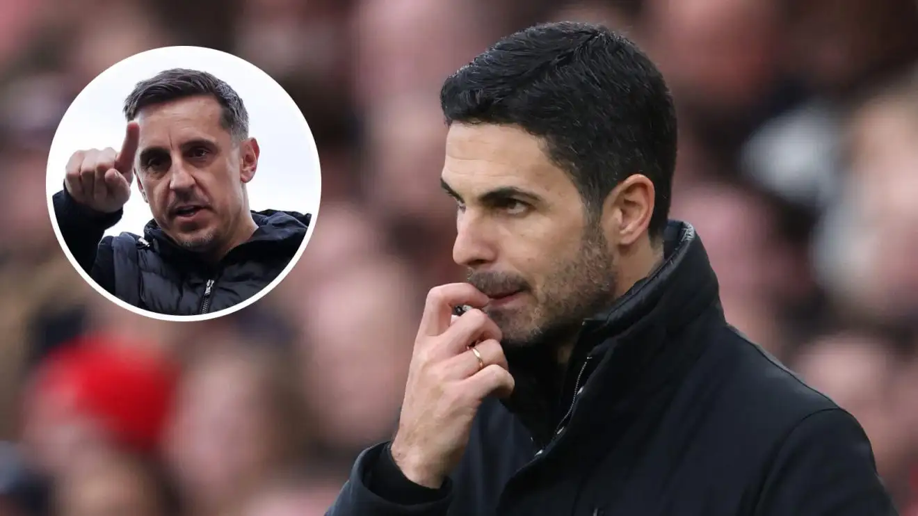 Gary Neville names an Arteta signing Arsenal did not want