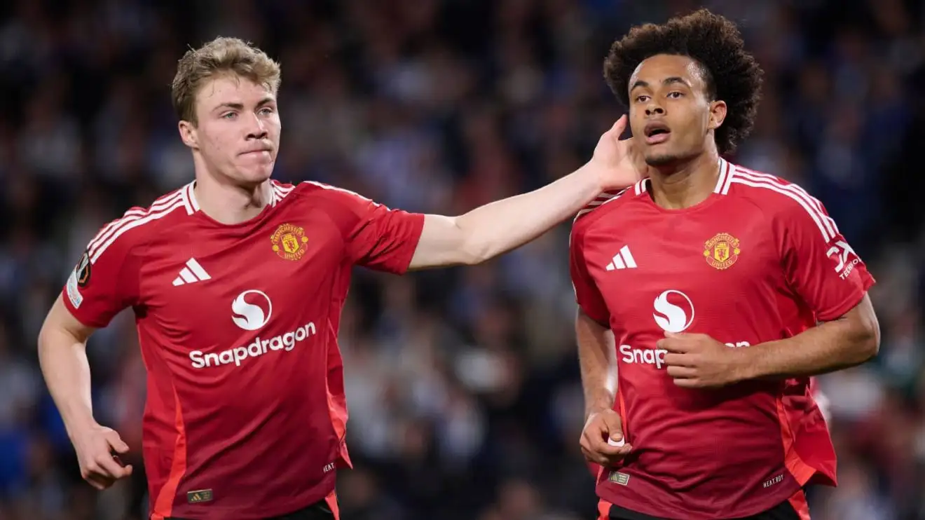 Man Utd strikers Rasmus Hojlund and Joshua Zirkzee Man Utd strikers Rasmus Hojlund and Joshua Zirkzee