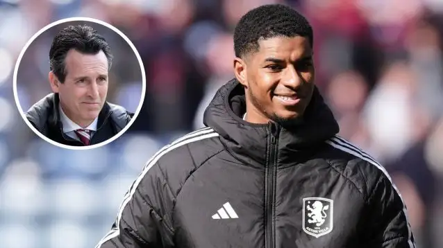 Marcus Rashford and Unai Emery