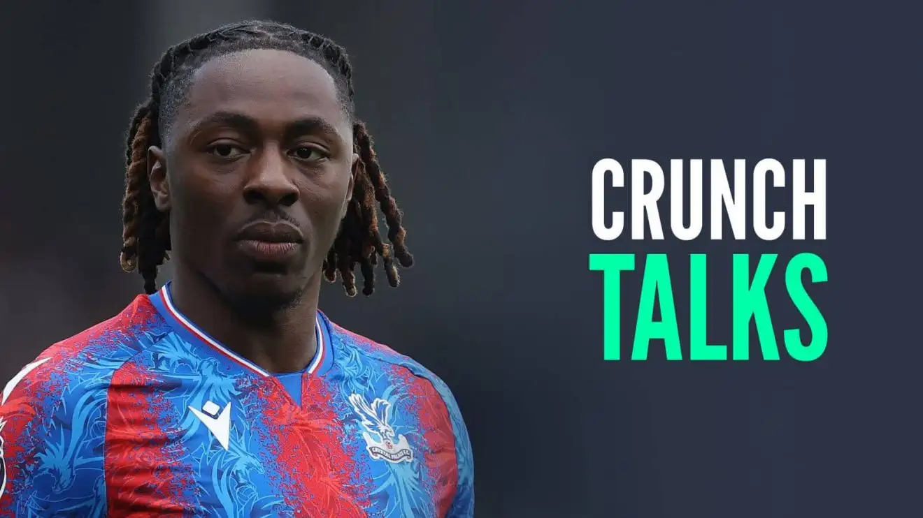 Crystal Palace star Eberechi Eze with caption: Crunch talks Crystal Palace star Eberechi Eze with caption: Crunch talks