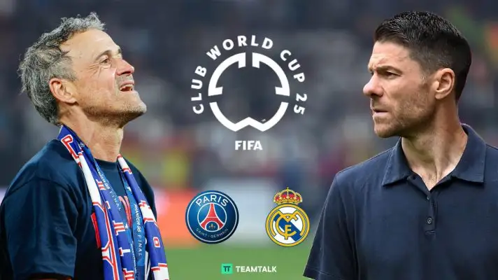PSG boss Luis Enrique and Real Madrid manager Xabi Alonso