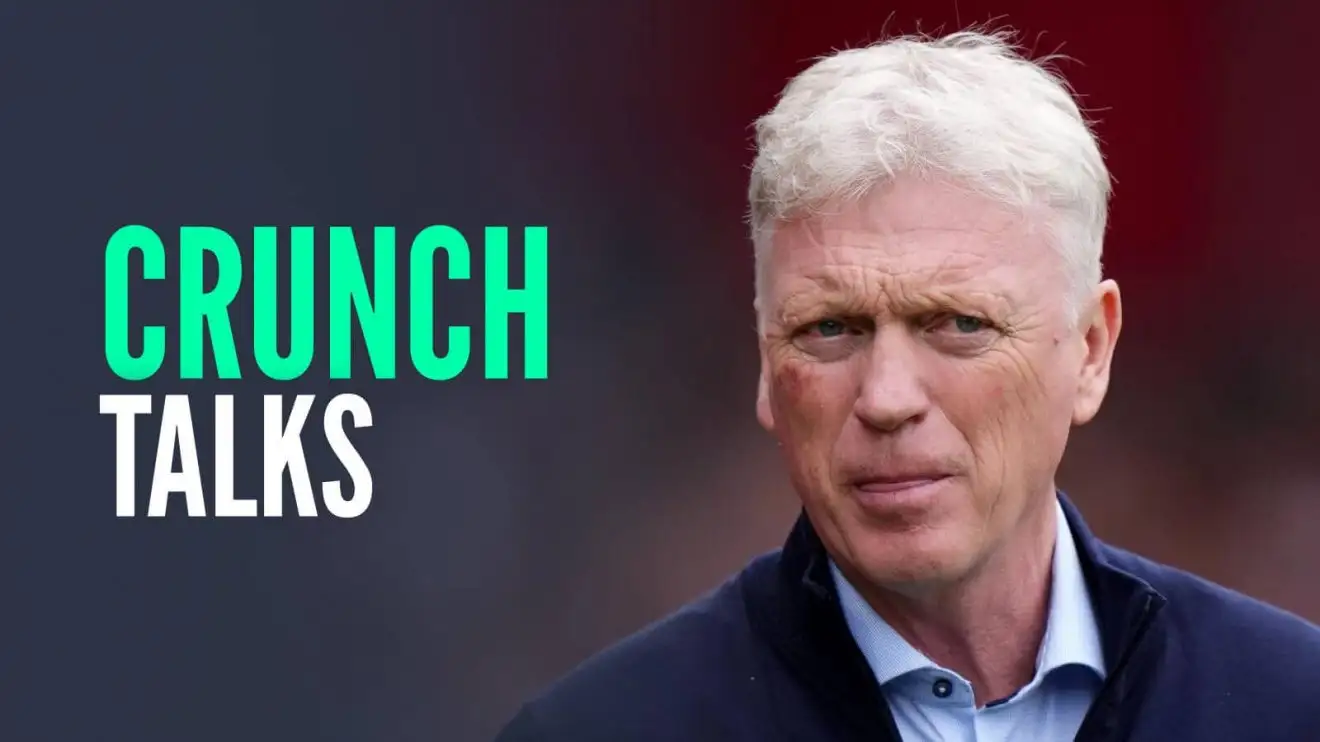 Everton manager David Moyes, with caption: Crunch talks
