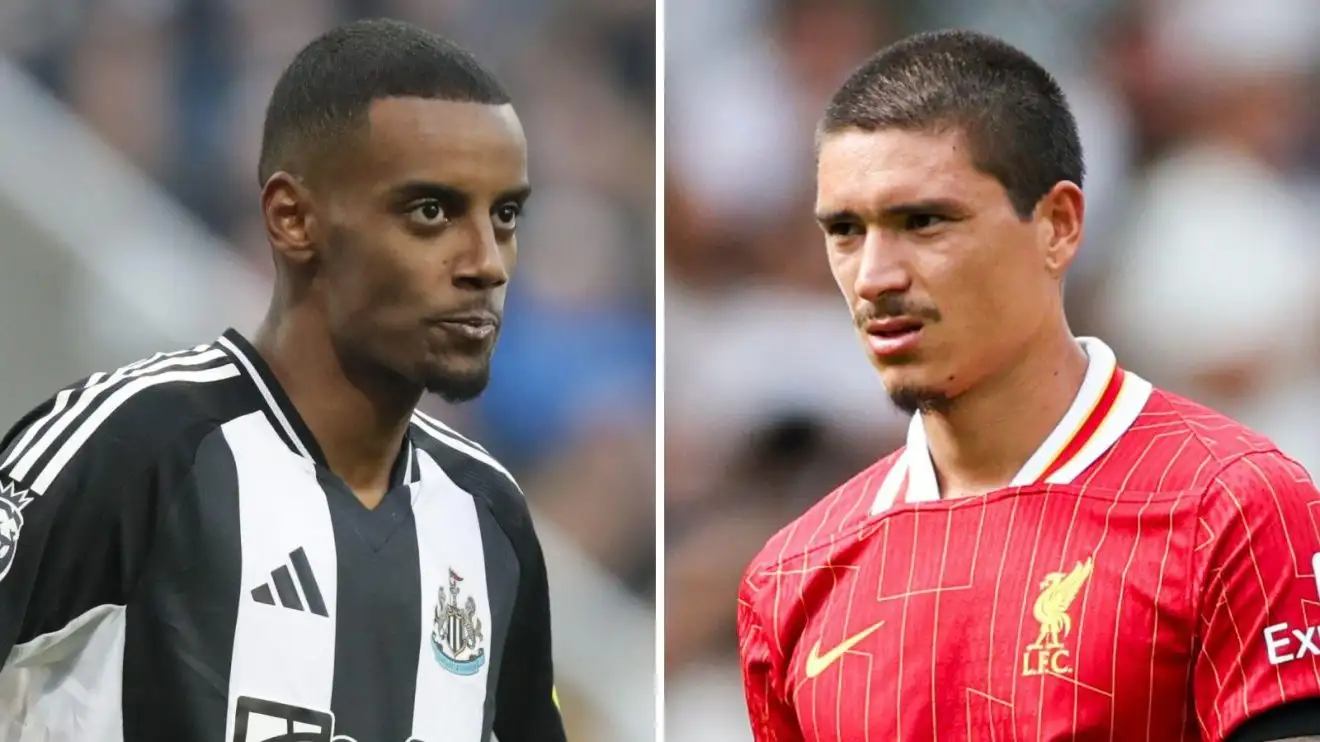 Newcastle striker Alexander Isak, alongside Liverpool forward Darwin Nunez Newcastle striker Alexander Isak, alongside Liverpool forward Darwin Nunez