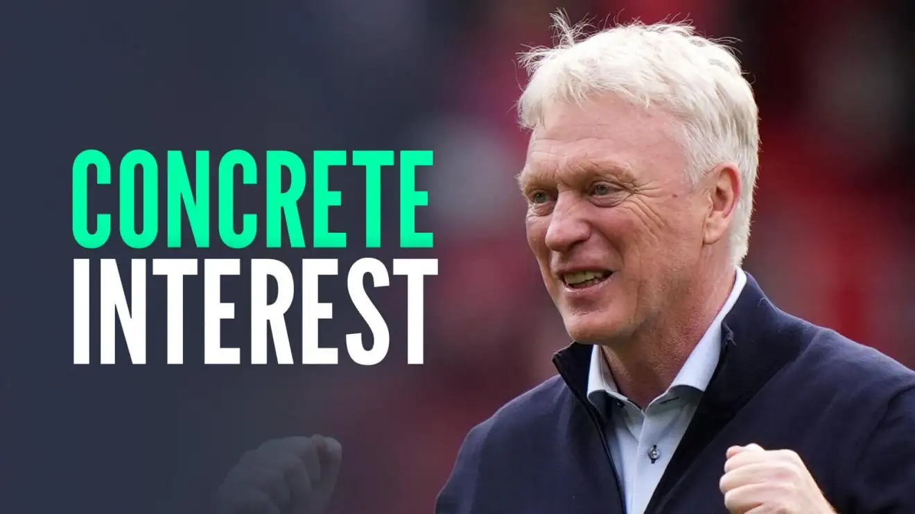 Everton manager David Moyes, with caption: Concrete interest Everton manager David Moyes, with caption: Concrete interest