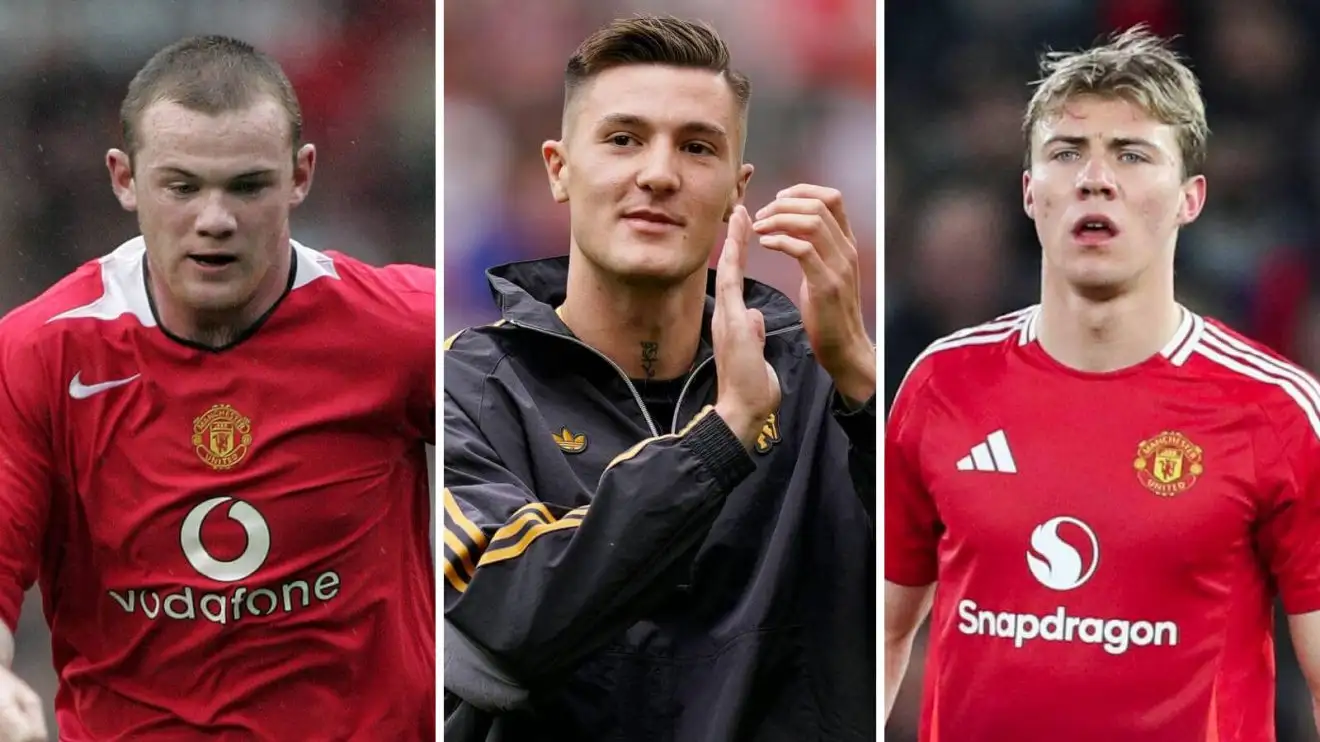 Wayne Rooney, Benjamin Sesko and Rasmus Hojlund Wayne Rooney, Benjamin Sesko and Rasmus Hojlund