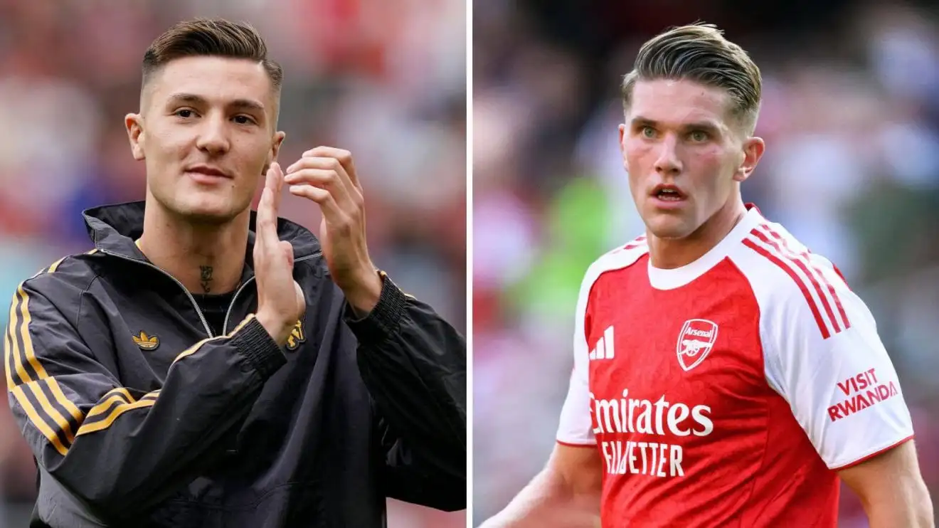 Manchester United striker Viktor Gyokeres and Arsenal hitman Viktor Gyokeres Split image of Manchester United striker Benjamin Sesko and Arsenal star Viktor Gyokeres - copyright TEAMtalk