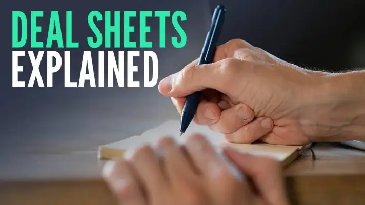 Deal Sheets Explained