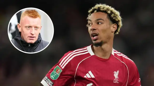 Liverpool striker Hugo Ekitike and, inset, Southampton boss Will Still
