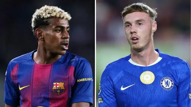 Barcelona ace Lamine Yamal and Chelsea star Cole Palmer