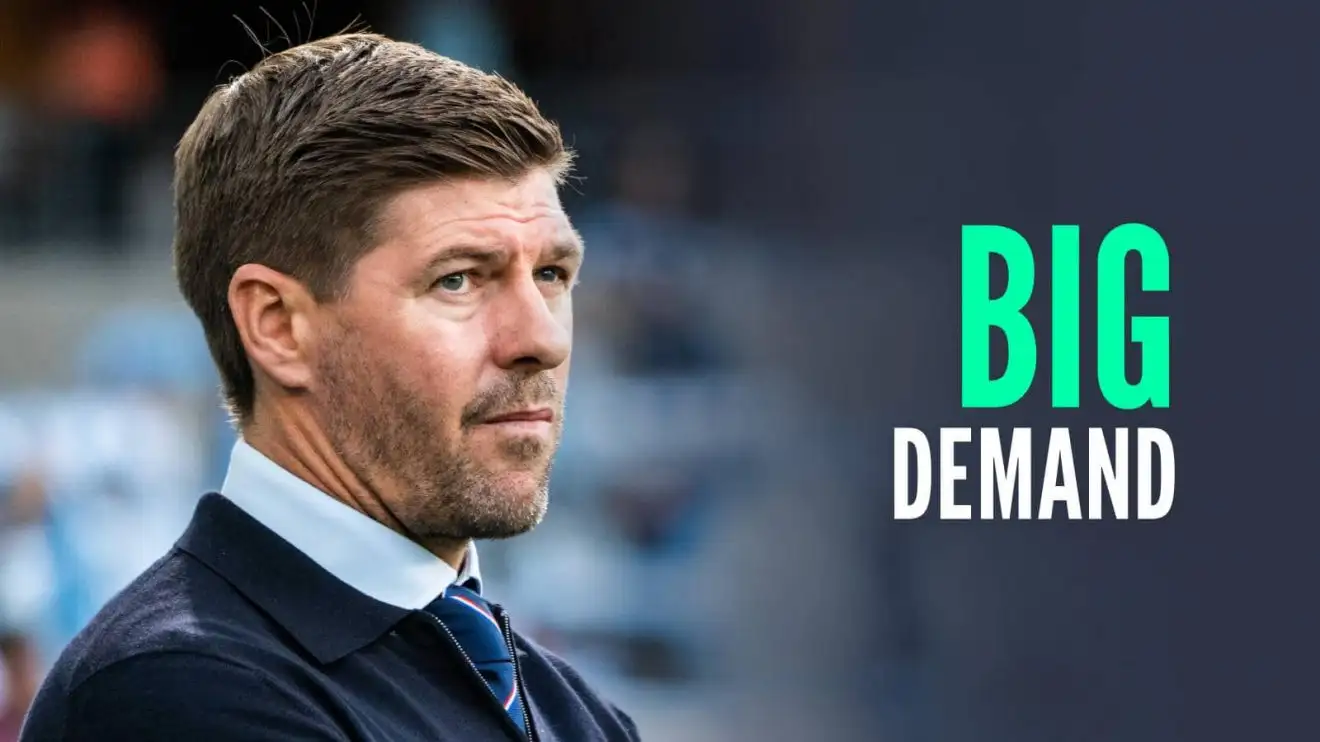 Rangers manager target Steven Gerrard, with caption: Big demand Rangers manager target Steven Gerrard, with caption: Big demand