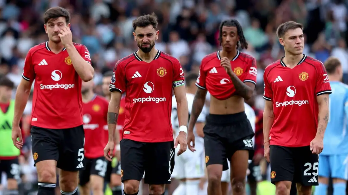 Man Utd stars Harry Maguire, Bruno Fernandes, Leny Yoro and Manuel Ugarte Man Utd stars Harry Maguire, Bruno Fernandes, Leny Yoro and Manuel Ugarte