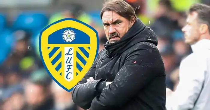 Daniel Farke has been urged to consider a big change to Leeds United's line-up Leeds United manager Daniel Farke next to the club crest - pic copyright of TEAMtalk
