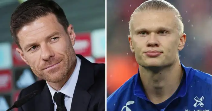 Real Madrid boss Xabi Alonso and Man City superstar Erling Haaland Real Madrid boss Xabi Alonso and Man City superstar Erling Haaland