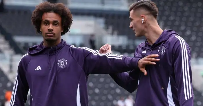 Man Utd strikers Joshua Zirkzee and Benjamin Sesko Man Utd strikers Joshua Zirkzee and Benjamin Sesko