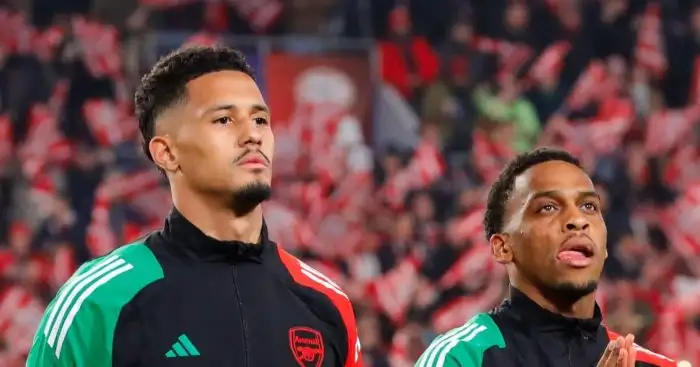 Virgil van Dijk applauds £34m Arsenal defender ‘in top form’ as grand £200,000-a-week Andrea Berta plan vindicated Arsenal duo William Saliba and Jurrien Timber - copyright TEAMtalk