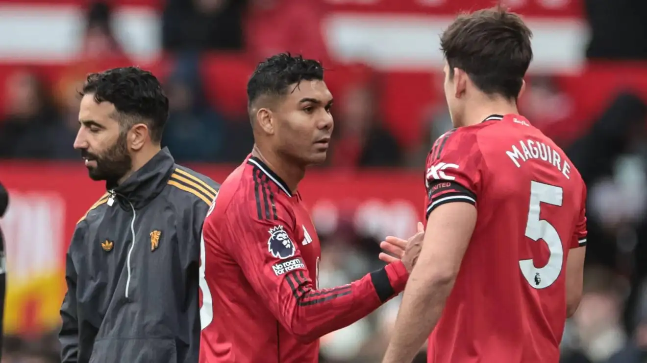 Man Utd stars Casemiro and Harry Maguire Man Utd stars Casemiro and Harry Maguire