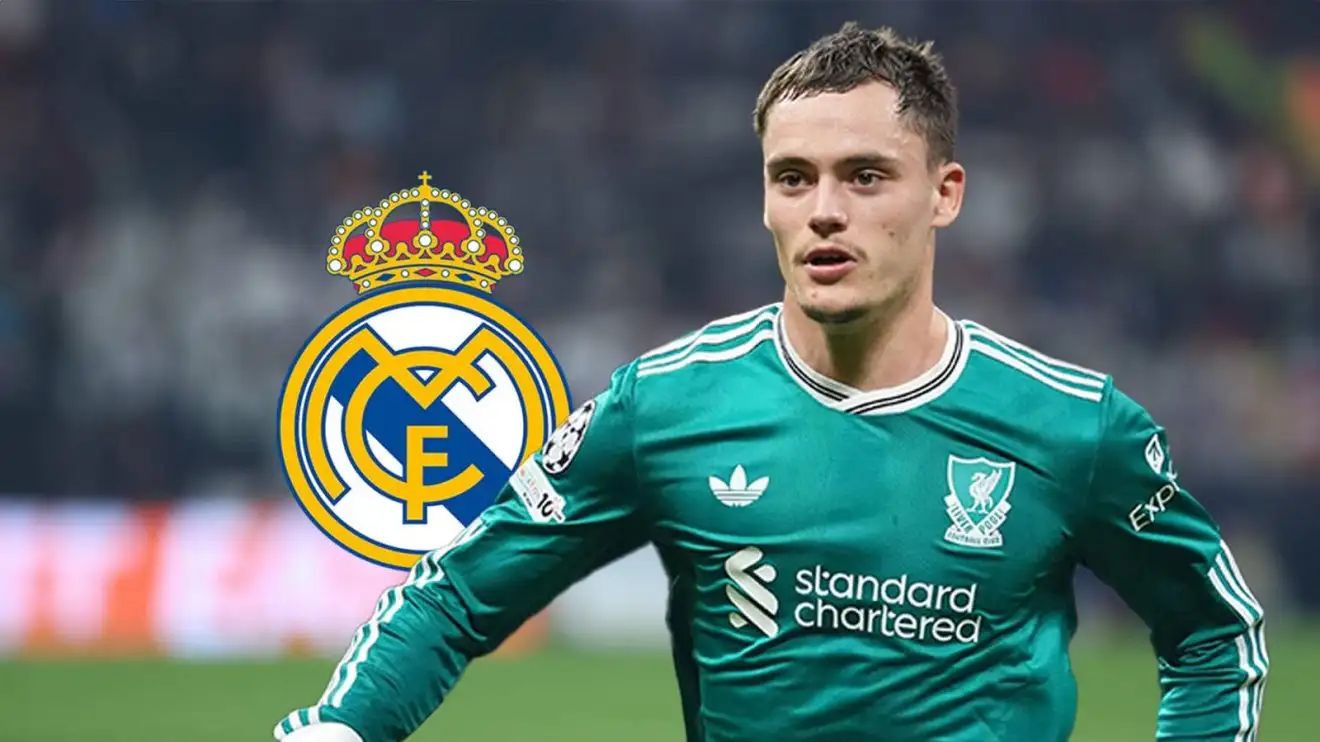 Liverpool star Florian Wirtz has been linked with Real Madrid just months after joining the Reds Liverpool star Florian Wirtz alongside the Real Madrid club crest amid fresh transfer links to the Spanish giants