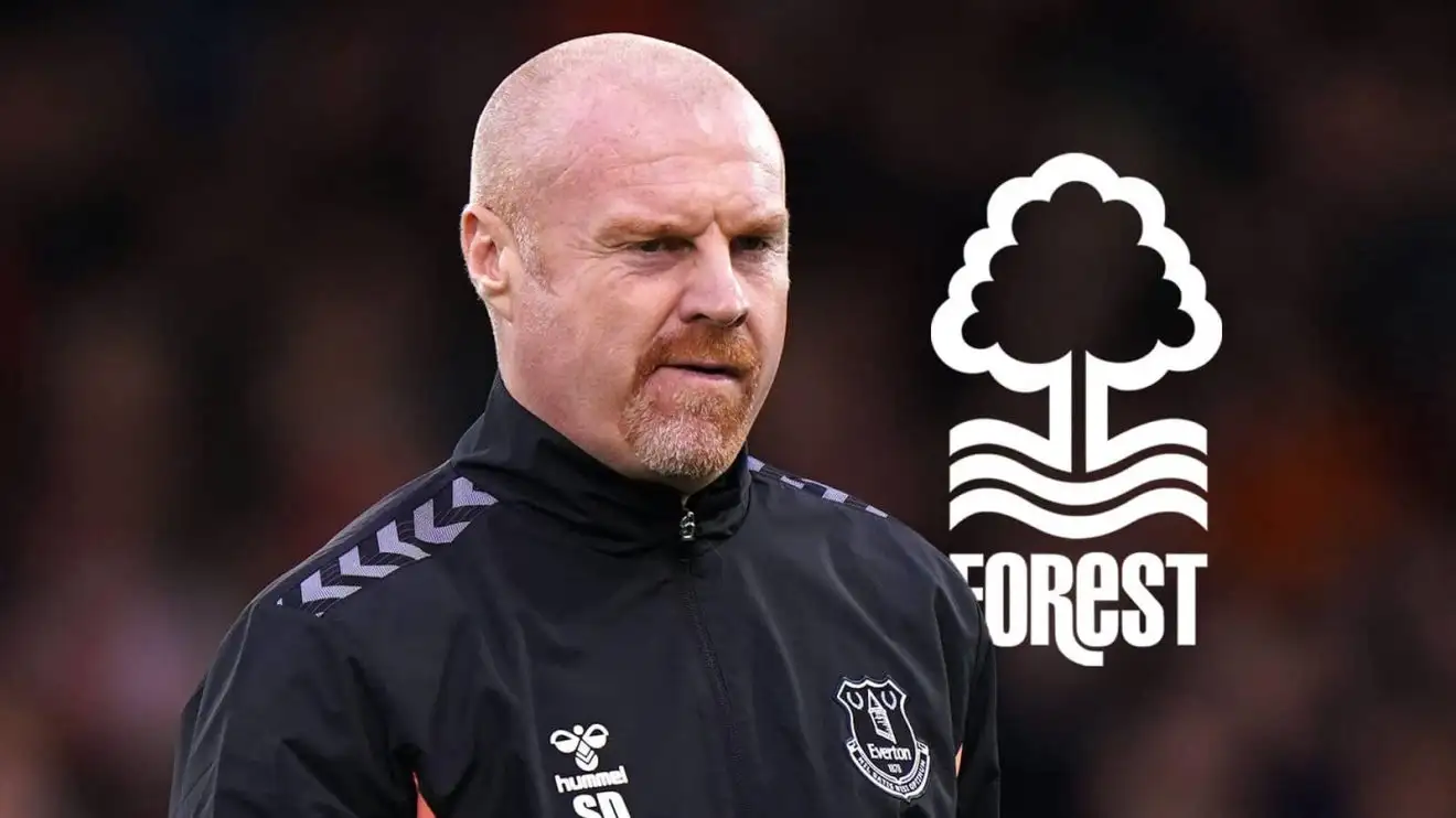 Nottingham Forest have confirmed the appointment of Sean Dyche on a 20-month deal New Nottingham Forest manager Sean Dyche next to the club crest