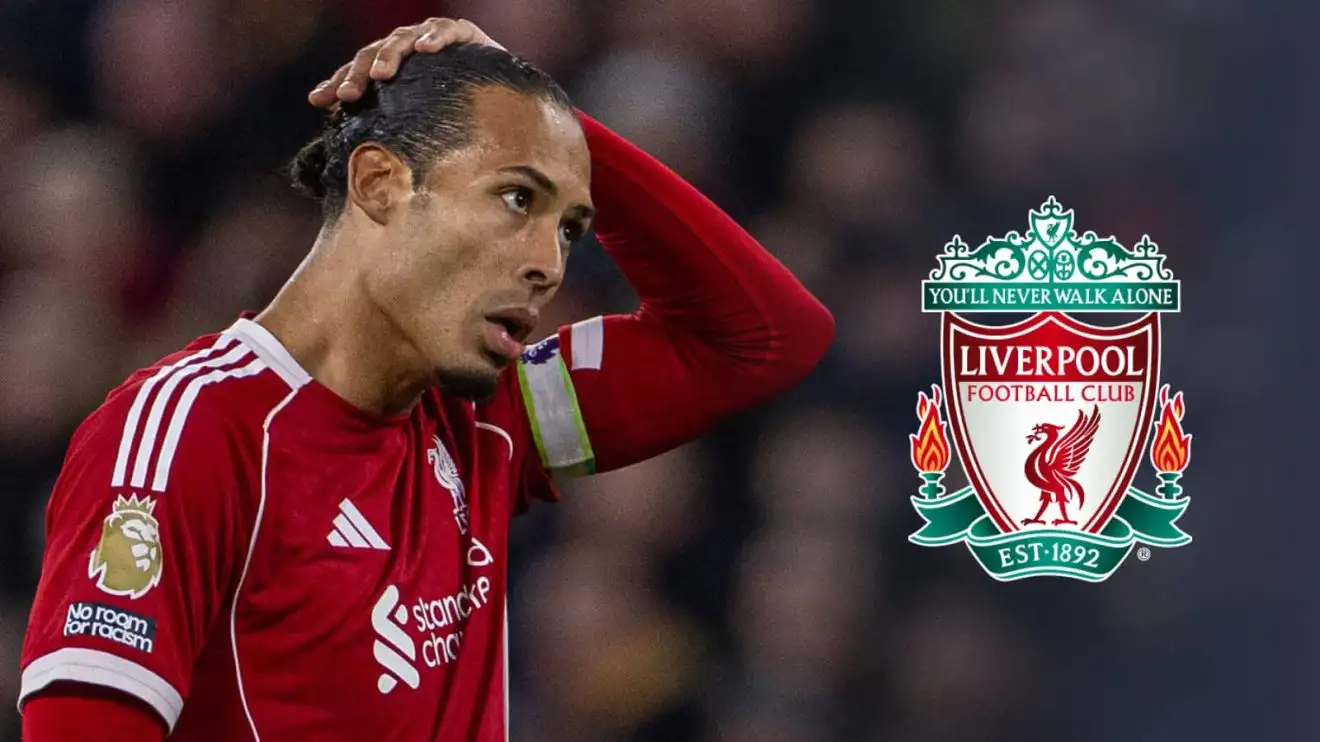 Virgil van Dijk Liverpool skipper with badge
