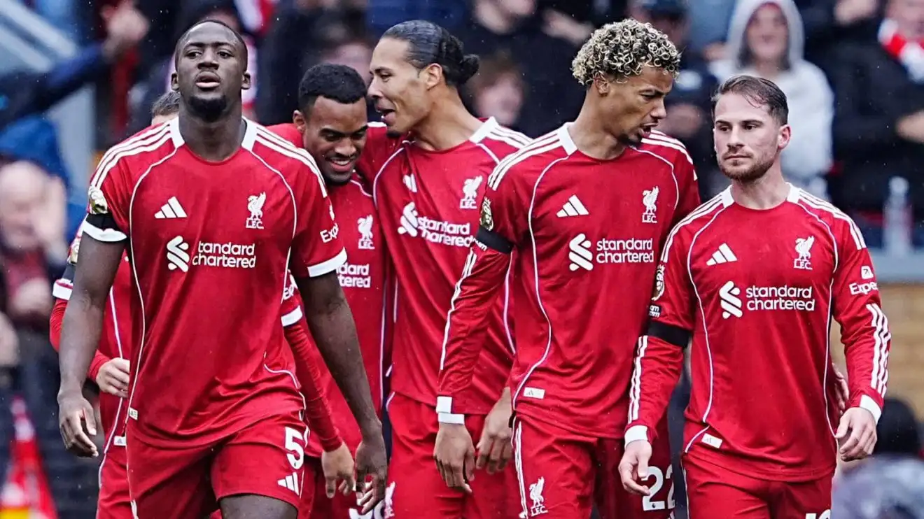 Liverpool stars Konate, Gravenberch, Van Dijk, Ekitike and Mac Allister