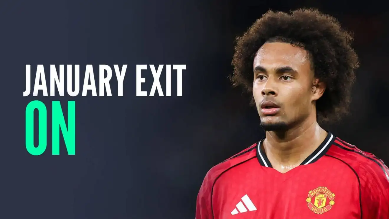 Manchester United star Joshua Zirkzee, with caption: January exit on Manchester United star Joshua Zirkzee, with caption: January exit on