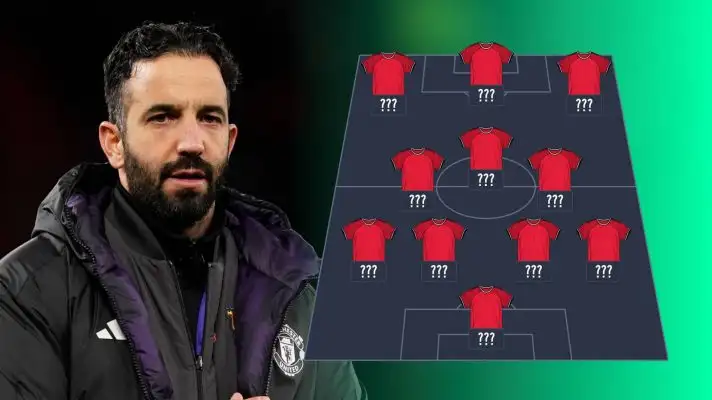 Ruben Amorim Man Utd line-up vs Bournemouth