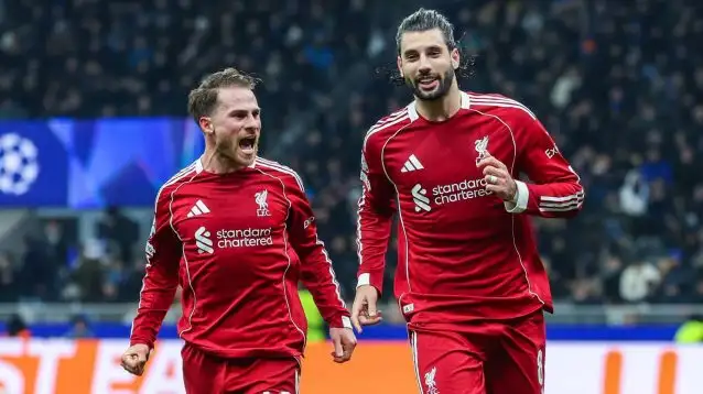 Liverpool midfielders Alexis Mac Allister and Dominik Szoboszlai