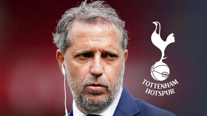 Fabio Paratici with Tottenham badge