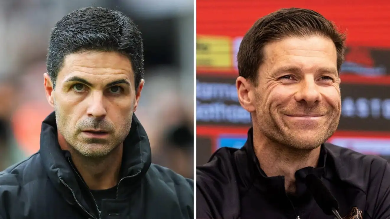 Split image of Arsenal manager Mikel Arteta and Real Madrid manager Xabi Alonso – copyright TEAMtalk