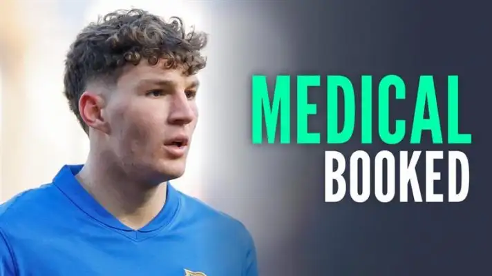 Winger Lewis Koumas with MEDICAL BOOKED text