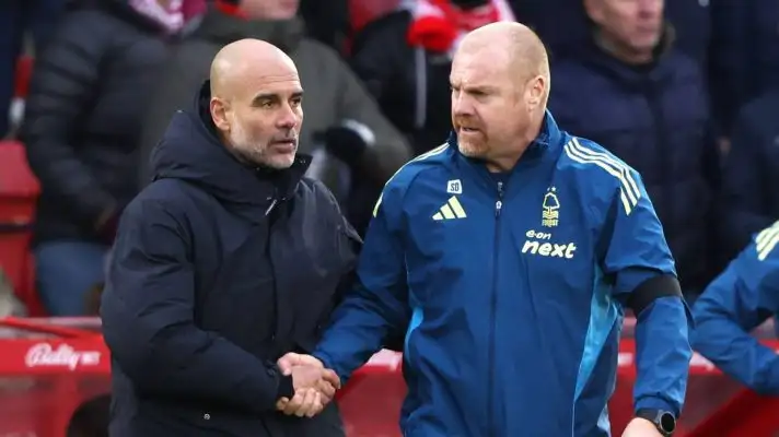Pep Guardiola and Sean Dyche