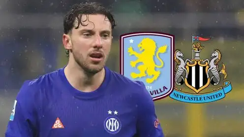 Aston Villa hijack of Newcastle summer target ON as duo battle for €30m Inter star