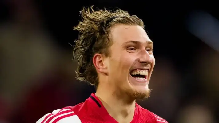 Ajax star Mika Godts, who has been told not to join Liverpool - copyright TEAMtalk