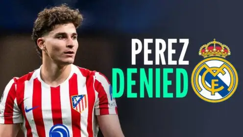Real Madrid announce jaw-dropping Julian Alvarez bid rejection as Perez targets £259m double deal