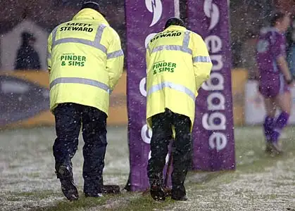 Festive friendlies hit by weather