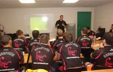 Scorpions players receive anti-drugs lecture