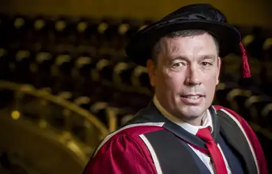 Mark Aston receives honorary degree for services to sport