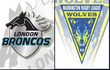 Result: London Broncos 10-82 Warrington Wolves