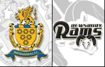 Result: Whitehaven RLFC 16-36 Dewsbury Rams