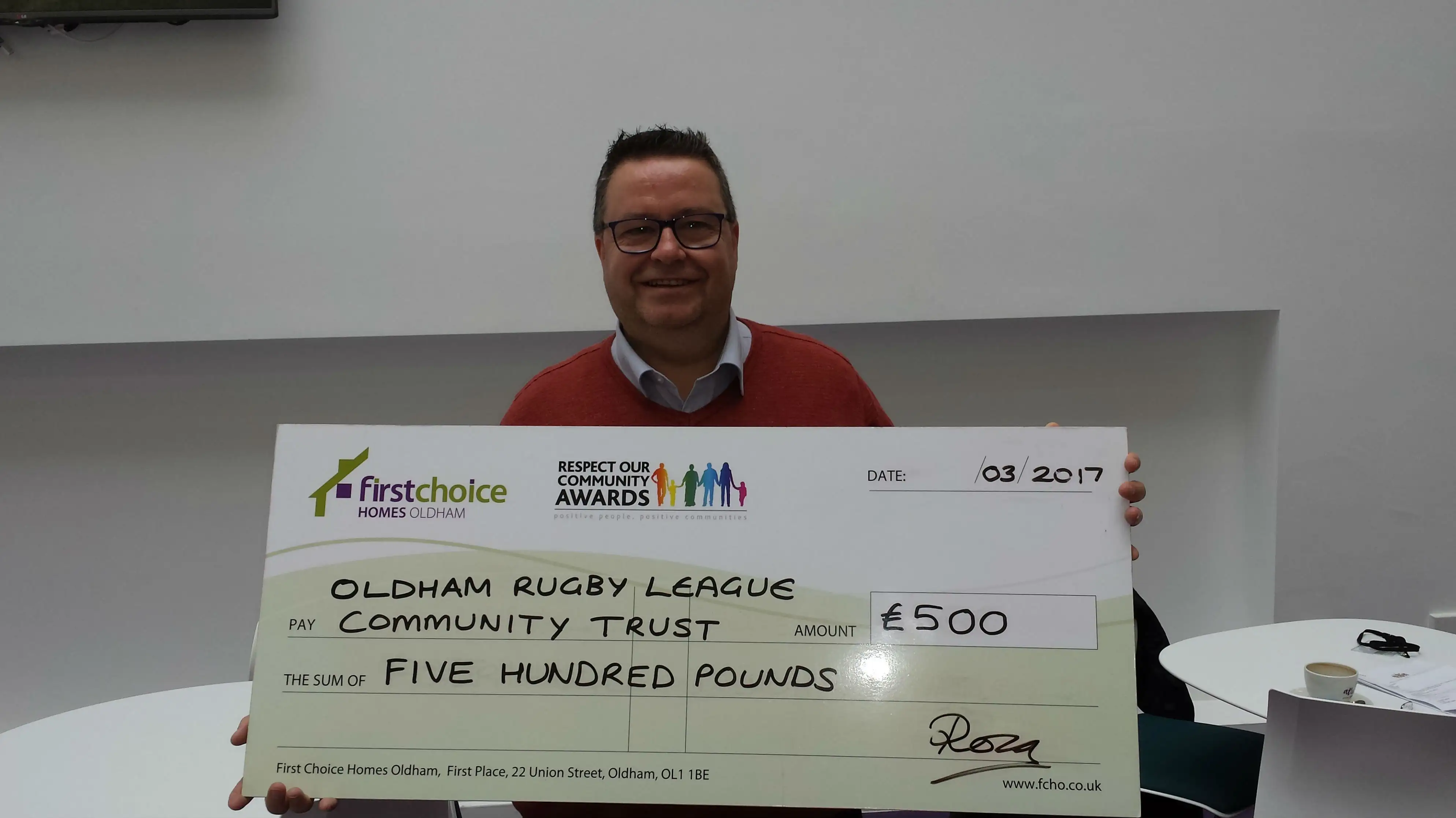 Oldham Community Trust receives award